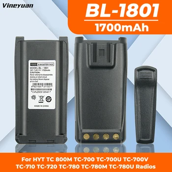  BL1801 1700mAh NI-MH Pakeisti Bateriją HYT TC700 TC710 TC780 TC780M Du Būdu Radijo imtuvai Baterijos(Tinka su CH10L07 Baterijų Kroviklis)