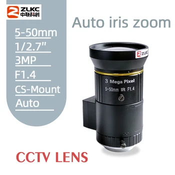  CCTV Lens IP Kamera, 3.0 Megapikselių 5-50mm Vadovas Varifocal 1/2.7 Colių Auto Iris Objektyvas CS-Mount HD 3MP Objektyvas stebėsenos Nemokamas Pristatymas