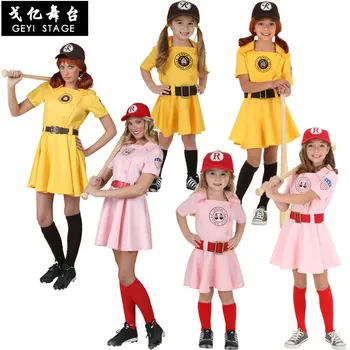  Cosplay profesionalų beisbolo vienodas Helovinas vaikų drabužių moterų sporto vientisas beisbolo vienodas beisbolo sijonas