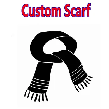  Custom Megztas Šalikas Su Siuvinėjimo Žakardiniai Logo Žiemą Šiltas Neckerchief Skara Vyras Moteris Unisex