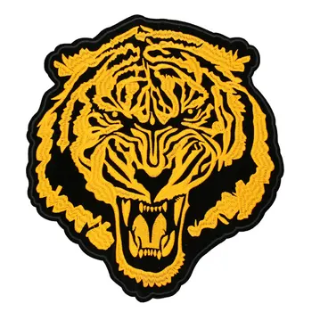  Custom siuvinėjimo pleistras Tigras Išsiuvinėti ženklelis Geležies siūti Aplikacijos Lopai Džinsai, Striukės, Kuprinės, drabužių