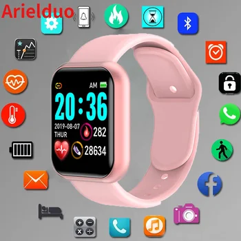  Digital Smart sporto žiūrėti Moterų laikrodžiai skaitmeninis led elektroninis laikrodis 