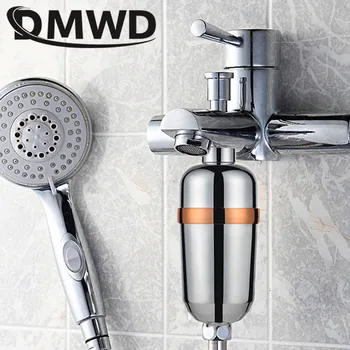  DMWD Vonios kambarys Dušo Filtras aktyvuotos Anglies Sveikatos Maudymosi Bakstelėkite Galvą, Vandens Valytuvas, Maišytuvas, Minkštiklių ir Chloro Šalinimo Kasetė