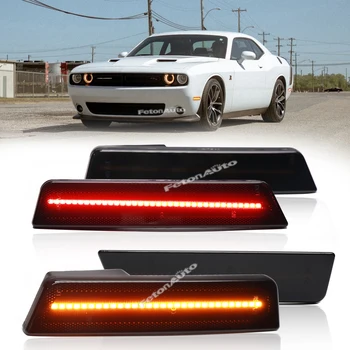  Dodge Įkroviklis 2011-2014 Challenger 2008-2014 automobilio priekinis/galinis bamperis stovėjimo šviesiai raudono gintaro LED šoninis gabaritinis žibintas indikatorius