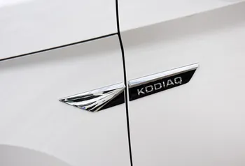  dėl 2017 2018 2019 skoda kodiaq karoq Originalus Pusės Sparnas Sparnas durų Logotipas Ženklelis lipdukas Apdaila