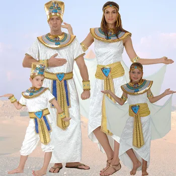  Egipto Karalienė Cosplay Kostiumai, Princess Royal Golden Moterims, Vyrams Kostiumu Maskuotis Temą Šalies Kalėdų Helovinas Kostiumai Vaikams