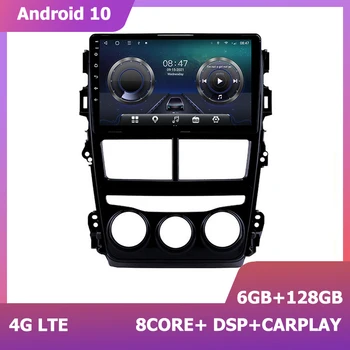 HIRIOT 9 colių Android 11 Automobilių Radijo TOYOTA vios 2019-2020 GPS Navigacijos carplay Šeštadienis Navi 6+128G Multimedijos 1280*720 DSP 2Din