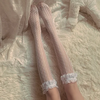  Japonijos lolita cute nėrinių krūva kojinės, batai, kojinės lolita studentų mergina minkštas sesuo kojinės