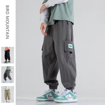  Japonijos Streetwear Hip-Hop Haremo Kelnės Prarasti Plius Dydis Atsitiktinis Bėgiojimo Kelnės Harajuku Krovinių Kelnės Vyrams Kpop Negabaritinių Poilsiu