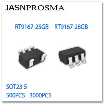  JASNPROSMA SOT23-5 RT9167-suteikia 25 gb talpos RT9167-28GB 500PCS 3000PCS SMD mažai triukšmo įtampos reguliatorius IC chip aukštos kokybės RT9167 suteikia 25 gb talpos 28GB