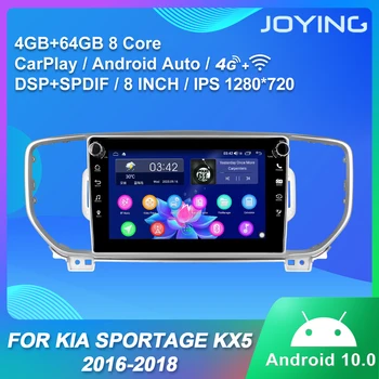  JOYING Android 10.0 galvos vienetas 8 colių galvos vienetas GPS stereo RDS IPS paramos Galinio vaizdo Kamera/4G/BT/WIF Už Kia Sportage KX5 2016-2018