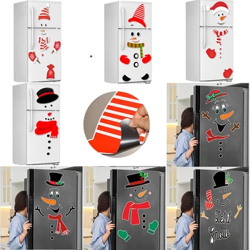  Kalėdų Animacinių filmų Lipdukai Išraiška Magnetinio Vandeniui Šaldytuvas Garažo Durų Lipdukas Namų Papuošalas