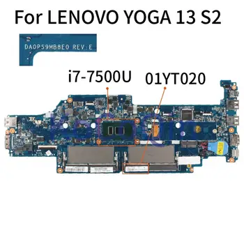  KoCoQin DA0PS9MB8E0 Nešiojamojo kompiuterio motininė plokštė LENOVO YOGA 13 S2 Core SR2ZV I7-7500U Mainboard 01HW973 01YT020 DDR4