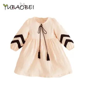  korėjos stiliaus kutas pavasarį, rudenį kūdikių paauglių mergaičių medvilnės suknelė vaikai princesė kostiumas 3-12 metų bamblys merginos, derliaus šalis, frocks