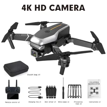  Mini Kabrioleto Drone 4k HD Plataus Kampo Kamera 1080P WiFi fpv Drone Dual Camera Aukštis Išlaikyti Drone Kamera Sraigtasparnio Žaislas