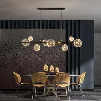  modernių lubų liustra apšvietimo, modernūs, prabangūs restoranas, baras kūrybos apdaila, valgomasis stalas liustra gypsophila chandelie