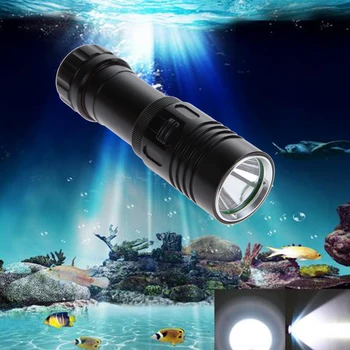  Nardymo LED Žibintuvėlį po vandeniu 100m Fakelas Daugiafunkcinis Kišeninis Žibintas, Lauko Kempingas Medžioklė Žvejyba