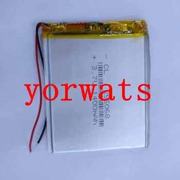  Nauji Karšto Įkraunama Li-ion Ląstelių), 3,7 V ličio polimero baterija 255068 1400mAh GPS navigatorius PSP žaidimas garsiakalbis