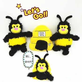  Naujų kūrybinių apversti bičių pliušinis žaislas namas užtrauktukas pradėjo į bičių vaikų gimtadienio dovana magija pliušinis žaislas pagalvė