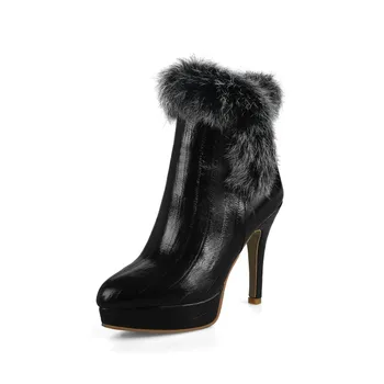  Negabaritinių Didelio dydžio, didelio dydžio, Rudens ir žiemos batai Nurodė, Plonas kojų kulno batai moteriška moterų batai, platforminiai batai