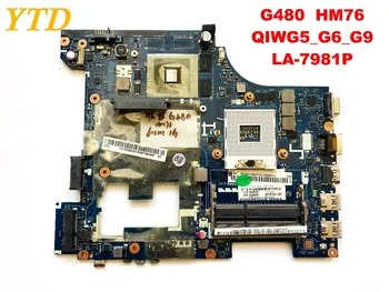  Originalus Lenovo G480 nešiojamas plokštė G480 HM76 QIWG5_G6_G9 LA-7981P išbandyti gera nemokamas pristatymas