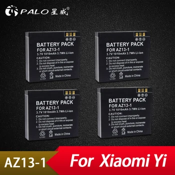  Palo 4Pcs AZ13 AZ13-1 Įkraunama Li-ion Baterija Xiaomi Yi Veiksmų Fotoaparato 3.7 v Xiaomiyi Sporto fotoaparato Priedai