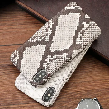  Prabanga Gyvatės odos Telefono dėklas Skirtas iPhone 7 8 11 Plius Case For iphone X Xr Xs Max Python Odos Galinio Dangtelio 6 6s 6p 7p 8p atveju