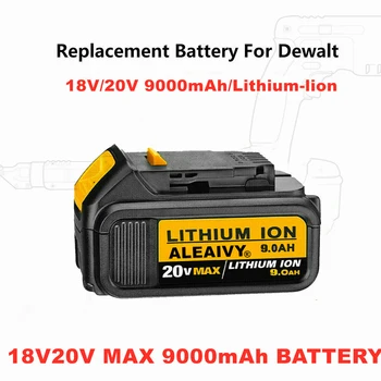  Su Krovikliu 18V 9.0 Ah DCB200 Pakeitimo Li-ion Baterija DeWalt MAX XR 18V ir 20V galios įrankis 9000mAh ličio Baterijos Naujos