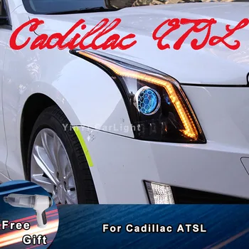  Taikoma Cadillac ATSL priešakinių šviesų ATS modifikuotų VTR Karo Dievo LED dienos veikia šviesos, posūkio signalas veikia