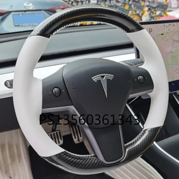 Tinka Tesla Modelis 3 Modelis S Modelis X Vairas Anglies Pluošto Rankena Padengti