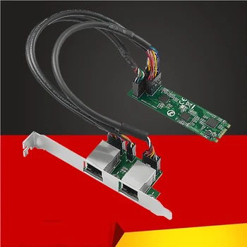 Tinklo plokštė M. 2 2 Prievadai RJ45 2.5 G Gigabit Ethernet Adapteris NIC 2500mbps B/M Klavišą M2 22*80mm Dydžio 