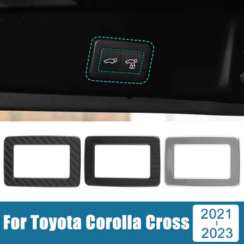  Toyota Corolla Kryžiaus XG10 2021 2022 2023 Hibridas Nerūdijančio Plieno Automobilio bagažo skyriaus Jungiklis Pulto Mygtukas Dangtelis Apsaugos Apdaila Lipdukas