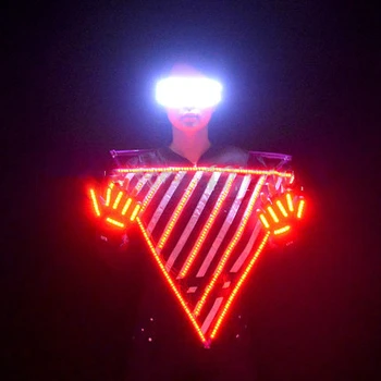  Trikampis šviesos drabužių Etape šokių led šviesos kostiumas naujas ds cheerleader china juosta naktiniame klube dj kostiumai