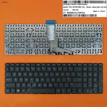  UK Naujų Pakeisti nešiojamojo kompiuterio, nešiojamojo kompiuterio klaviatūra HP Pavilion 15-BS JUODA(Be RĖMO，Mažas Enter,WIN8)
