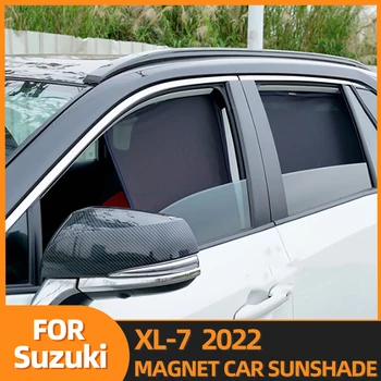  Už Suzuki XL-7 XL7 XL 7 2022 Galinio Šoninio Lango Saulė Pavėsyje, Automobilių skėtį nuo saulės Magnetinio Priekinės Akies priekinio, galinio Stiklo Užuolaidėlės