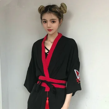  Vasaros 2020 moterų palaidinė ir viršūnių moterys ilgomis rankovėmis megztinis kimono megztinis karšto pardavimo tradicinis japonų kimonos