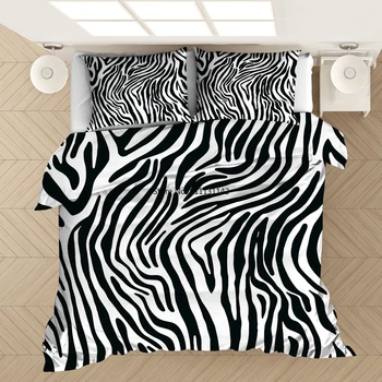  Zebras, leopardas 3D Atspausdintas Patalynės Komplektas Antklodžių užvalkalus Užvalkalai Šalikas Patalynės Komplektas Patalyne, Patalynė