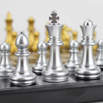  šaškės Magnetiniai Šachmatai Nustatyti Prabangius Metalo Profesionalus Nešiojamų Šeimos žaidimo Lentos mini chessjuegos de mesa pramogos