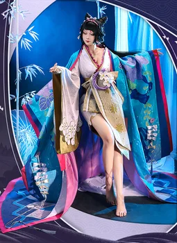  Žaidimas Onmyoji Cosplay Kostiumų Mados Ir Spalvingas Kimono Veiklos Šaliai Vaidmuo Žaisti Drabužių Dydžiai S-L